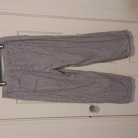 Old Navy High Waisted Striped Linen Blend Wide Leg Pants - Picture 8 of 14